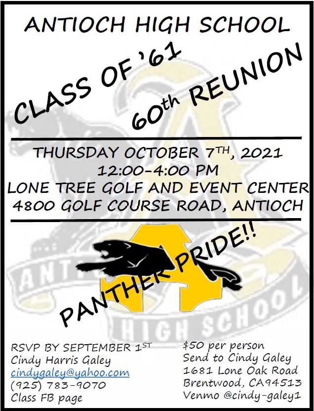 Antioch High School 1961 Alumni Reunion Committee